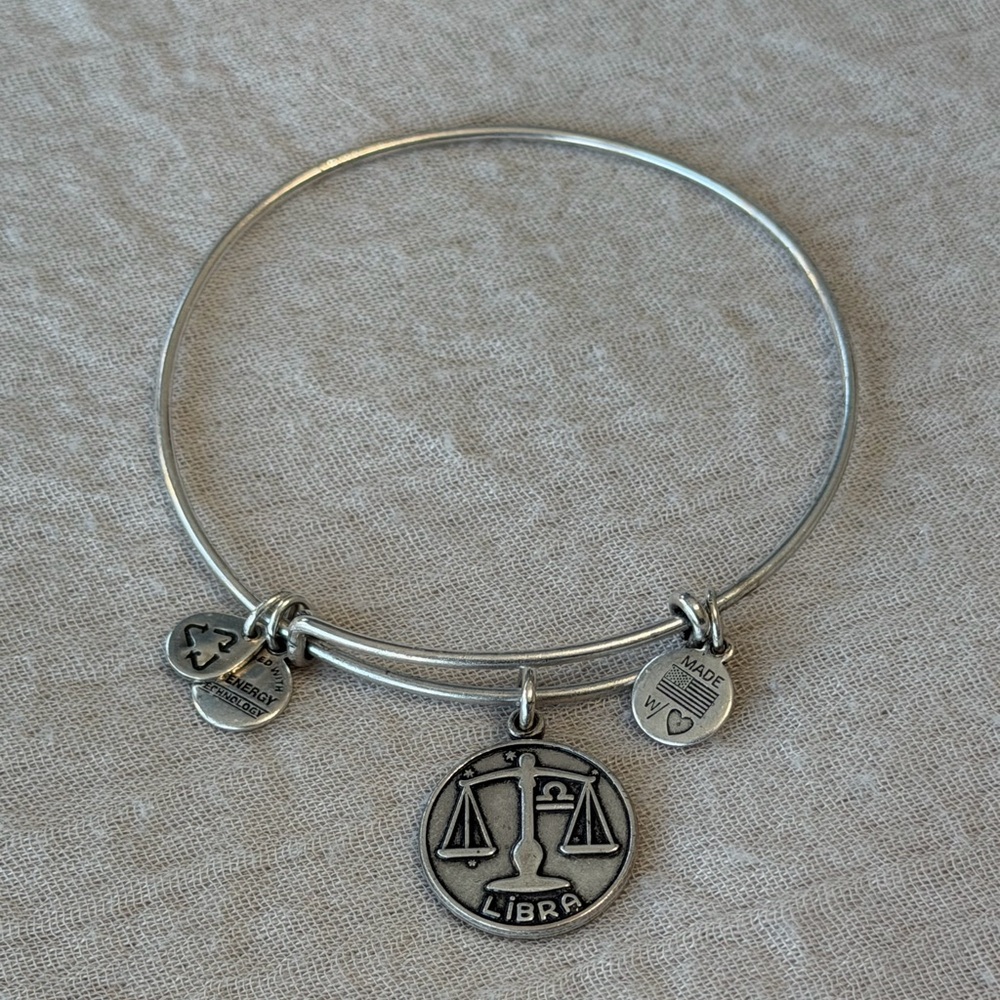 Alex and Ani Silver Libra Zodiac Bracelet